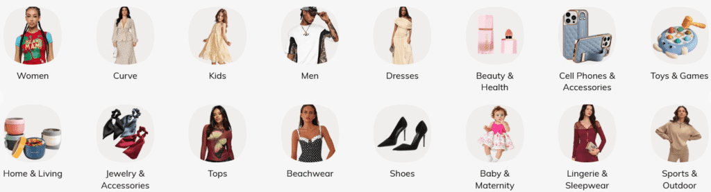 Shein category