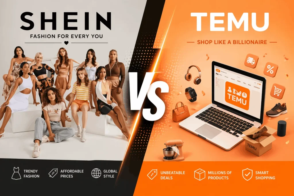 Shein VS Temu blog banner
